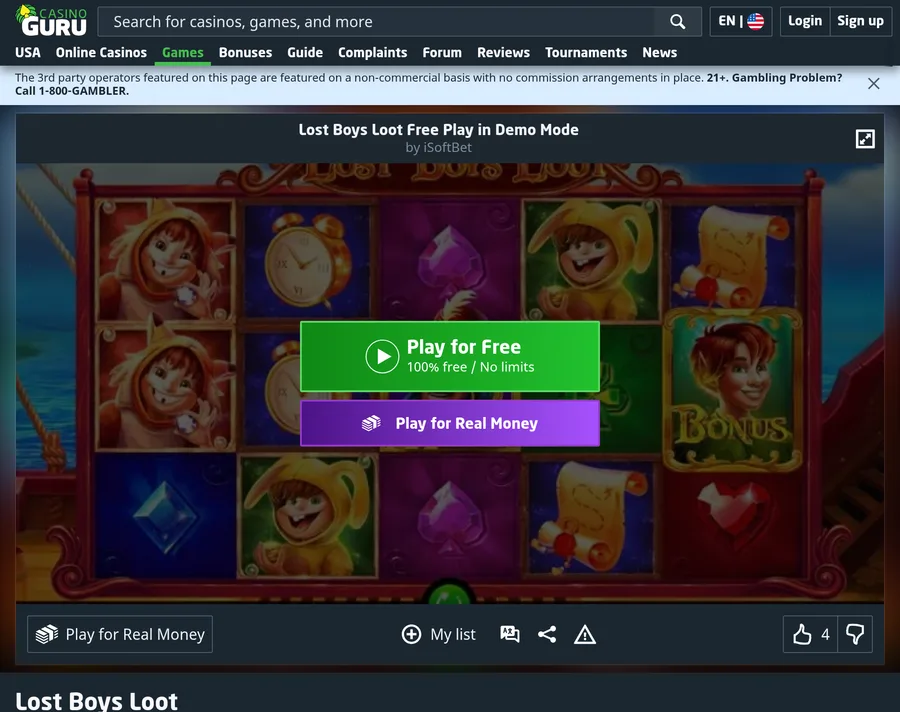 Lost Boys Loot game preview