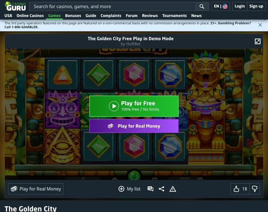 The Golden City game preview